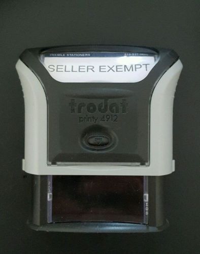SELLER EXEMPT Pre-Inked Ink Stamp - Real Estate - Realtor - Works Great!