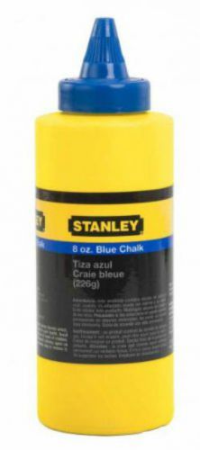 (3) Stanley 47-803 8-Ounce Temporary Marking Blue Chalk - Chalk Lines Refill