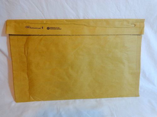 KRAFT Quick-Load Padded Mailer Lot of 65 Brown Self Seal 10.5&#034; x 17&#034; AVI 77287