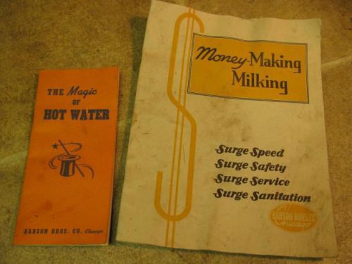 Surge Babson Bros Milker Milking Machine Sales Brochure Instructions Manual
