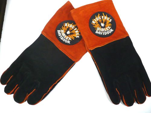 New harley davidson ride free  kevlar  welding gloves- xl- free shipping for sale