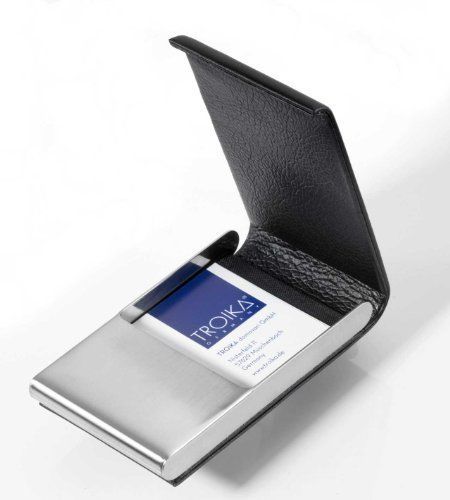 Business card case holder MIDNIGHT with magnetic closure