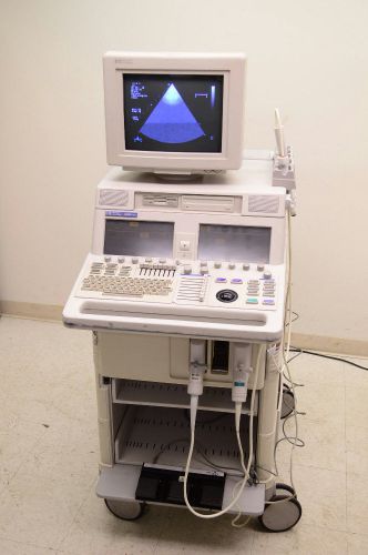 Agilent / hp sonos 5500 m2424a ultrasound system w/ philips s4 &amp; e6509 probes for sale