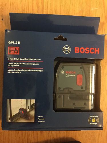Bosch GPL 2 R 2-Point Self-Leveling Plumb Laser 100ft | 30m *NEW