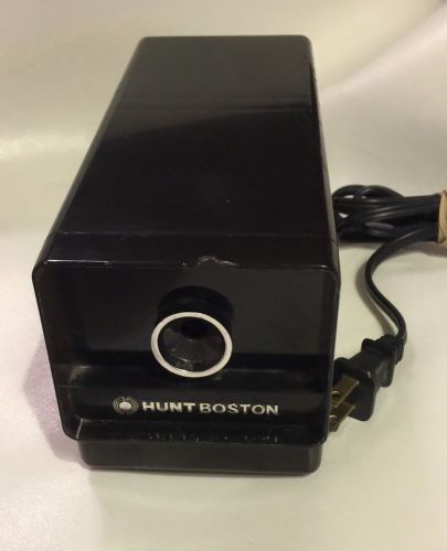 Vintage HUNT BOSTON ~ Desktop Electric Pencil Sharpener ~ Black