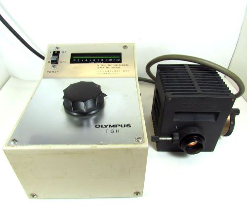 Olympus Optical Microscope Illuminator - TGH Power Supply &amp; HAL-L Lamp Assembly