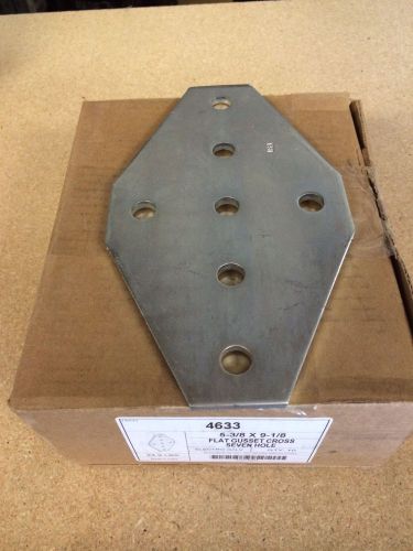 (#4633) p1950 7-hole flat cross splice plate fitting for unistrut channel 4/box for sale