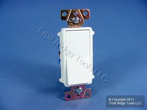 Pass &amp; seymour white decorator rocker wall light switch 4-way 15a tm874-w for sale