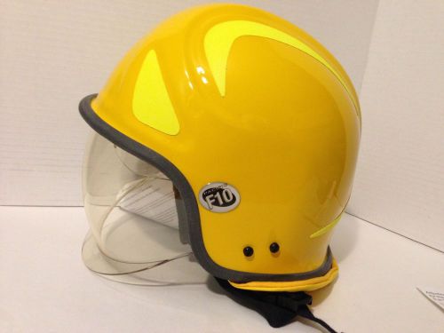 Pacific helmets f10 mkii kevlar yellow fire/rescue safety helmet for sale