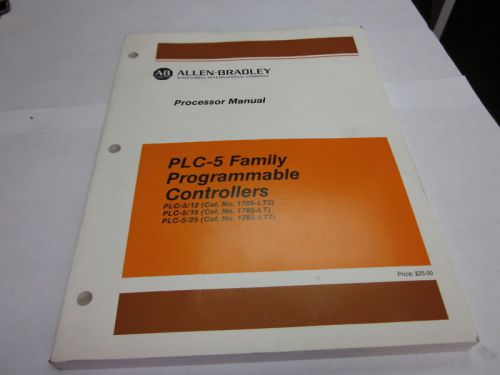Allen Bradley PLC-5 Prog. Controller Processor Manual, Used