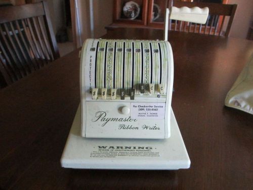 Vintage PAYMASTER Ribbon Writer 8000B Checkwriter And Cover