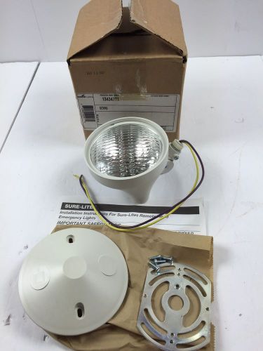 Cooper lighting sure-lites remote head emergency light new in box 6x7whu white for sale