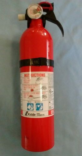 Kidde dry chemical fire extinguisher rated for B &amp; C type fires.