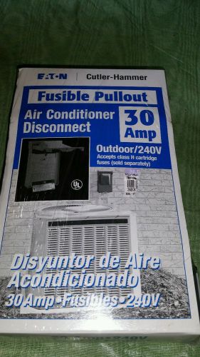 Eaton 30 Amp Fusible Pullout AIr Conditioner Disconnect Model DPF221RP Brand NEW