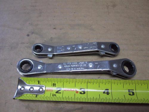 2 pc lot of ratcheting offset box wrenches  general  tools mechanic tool for sale