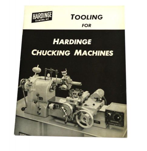 Hardinge 226655 tooling for chucking machines brochure for sale