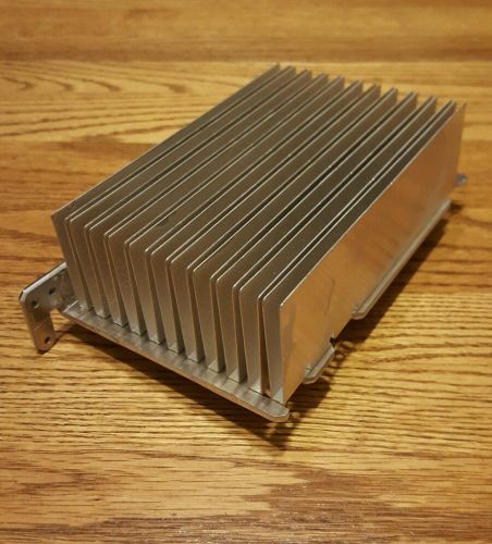 22 Fin Aluminum Heat Sink Used APPROX 4 7/8&#034; X 7 5/8&#034; - SHIPS FREE