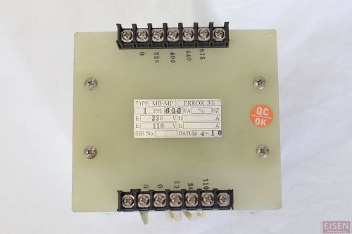 600VA Single-phase AC Control Transformer PRI: 220/400/440/575V SEC: 110/24/12V