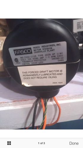 ICP 7002-1957 exhaust draft inducer motor assembly 44407-600 Fasco 7002-1138