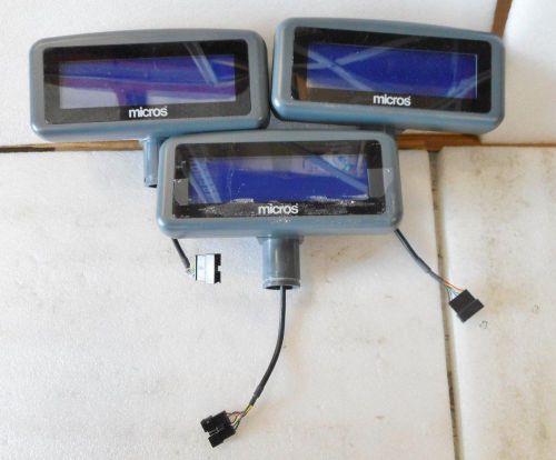 *AS-IS* Lot of 3 Micros LCD Pole Display 700827-007 *Display Only*