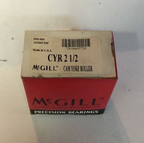 MCGILL CYR 2-1/2S CAM YOKE ROLLER,  STEEL, 2-1/2&#034; ROLLER DIAMETER
