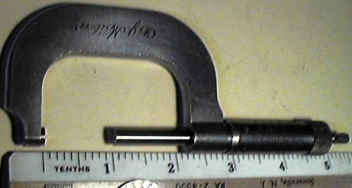 Vintage Millers Falls Co .Outside Micrometer Caliper 1-2&#034; in