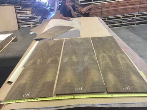 Wood Veneer Imbuya LOTx50 3 Piece 10Mil Paper Backed &#034;EXOTIC&#034; AIR 101