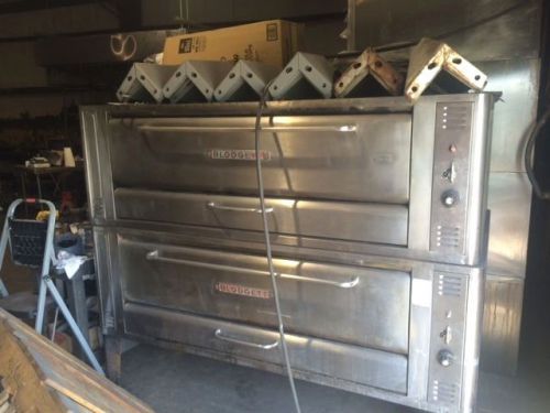 Blodgett 1060/1062 double steel deck pizza oven for sale
