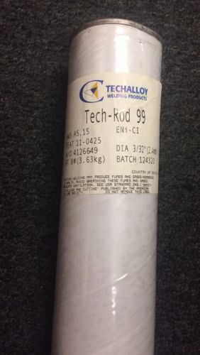 Welding Rod Eni-Ci Ni99 Tech-Rod 99 3/32 x 8lb Tube AWS a5.15 Electrode
