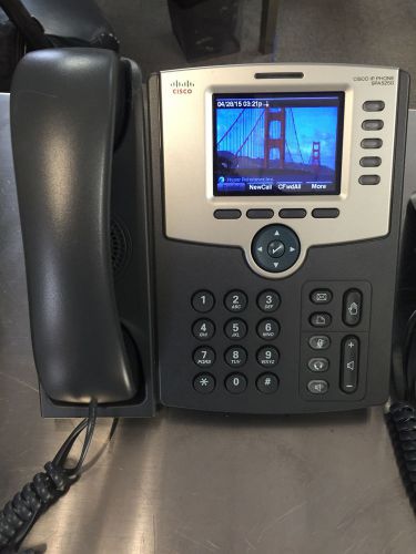 CISCO SPA525G 5-Line IP VoIP Telephone PoE, Color Display, Power Supply- Working