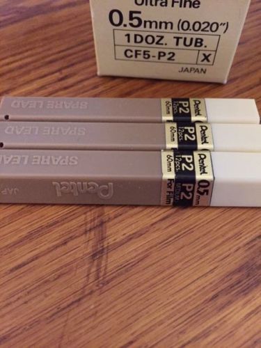 Pentel Film Lead CF5-P2 / 3 packs of 12 pieces
