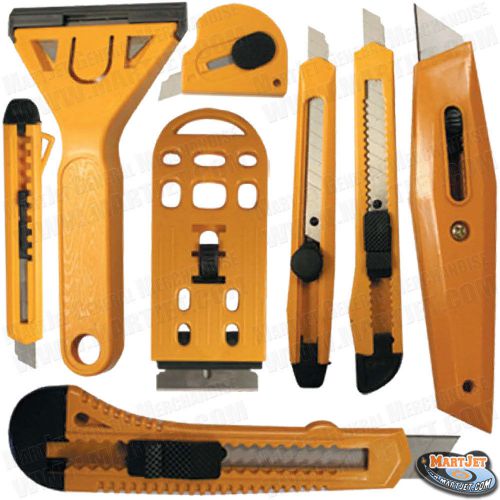 8 PCS CUTTER KNIVES SET FOR CUTTING CARDBOARD (BUY ONE SET GET SECOND SET FREE)