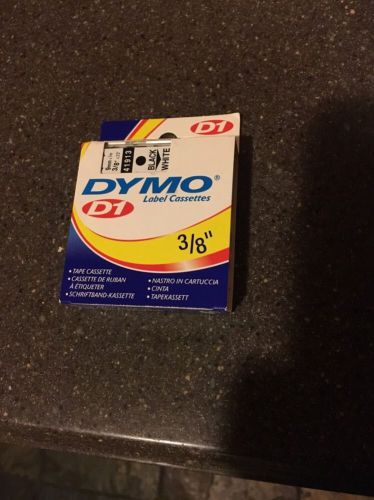 Dymo D1 Label Maker Tape Cassete 3/8&#034; 41913 Black / White
