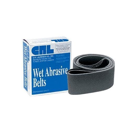Crl 4&#034; x 64&#034; 60x grit wet abrasive glass grinding belts - 5/bx for sale