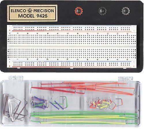Elenco 9485wk breadboard with 830 tp, 3 binding posts, and  jw-70 wire kit for sale