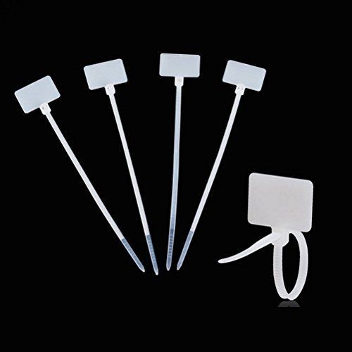 Amgate Write on Ethernet Wire Zip Ties Cable Mark Tags Nylon Power Marking Label