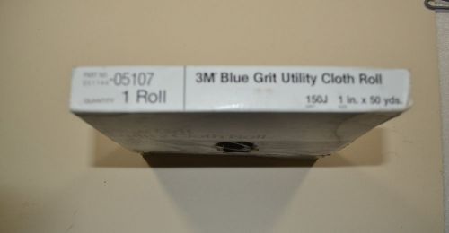 New 3M 150 grit BLUE GRIT Utility Cloth Shop Sandpaper Roll 1&#034;x50 Yds (WR.13bA4