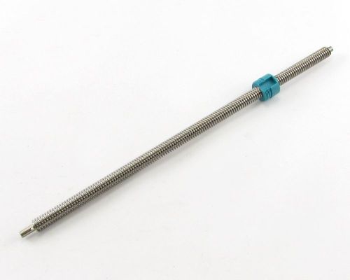 15&#034; Temco 4001-1636-01 SS Lead Screw - 1/2&#034; Shaft Dia, 1&#034; Nut Dia.