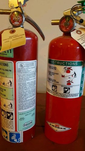 2 Halon 1211 Fire Extinguishers