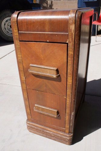 Antique Wood Office File Cabinet 28&#034;