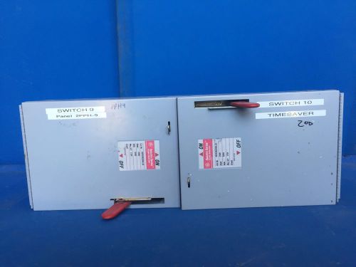 Ge spectra series ads36200jd 200a 600v panel board switch for sale