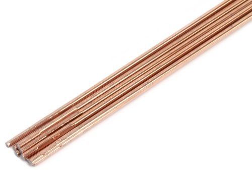 Forney 42327 copper coated brazing rod, 1/8-inch-by-18-inch, 10-rods for sale