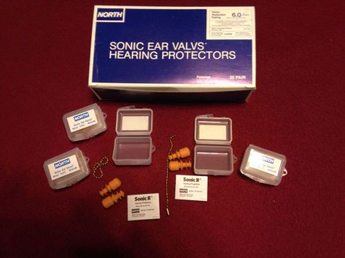 100 Pairs of North Safety Sonic II Sonic Valve Hearing Protection