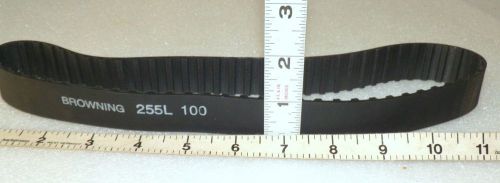 25-1/2&#034; x 1&#034; wide 3/8 pitch 255l100 synchr drive gearbelt, type l 68 teeth for sale