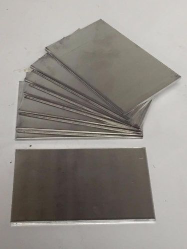 8 piece 6-1/4&#034; x 4&#034; aluminum flat sheet plate scrap stock metal material 3/16&#034; for sale