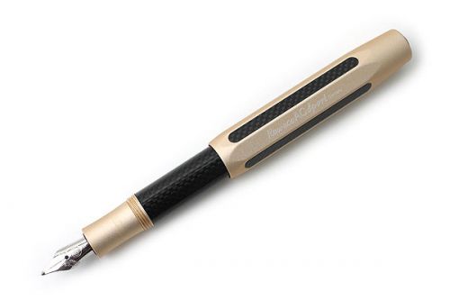 Kaweco AC Sport Carbon Champagne Fountain Pen - Broad