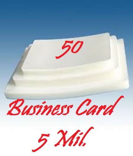 Business Card 5 Mil 50 PK Laminating Laminator Pouches Sheets 2-1/4 x 3-3/4