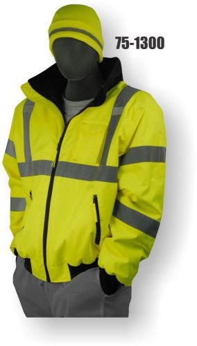 Majestic 75-1300 High Visibility Class 3 Bomber Jacket Polyester - Yellow - TL
