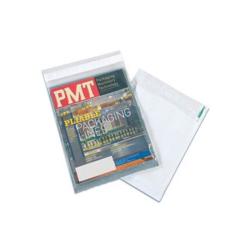 &#034;Clear View Poly Envelopes, 9&#034;&#034;x12&#034;&#034;, Clear/White, 500/Case&#034;