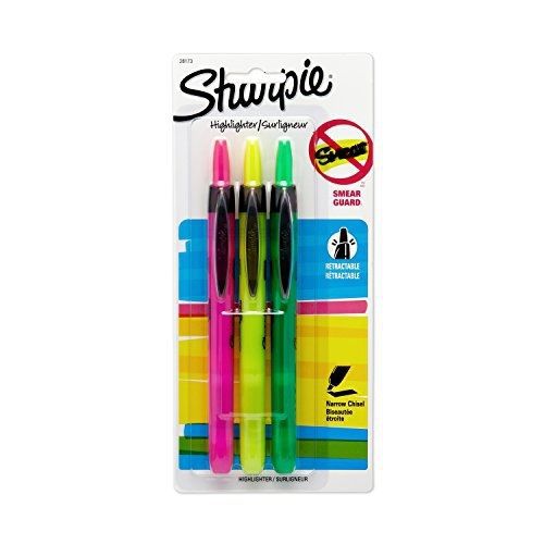 Sharpie 28173PP Accent Pen-Style Retractable Highlighter, Assorted Colors,